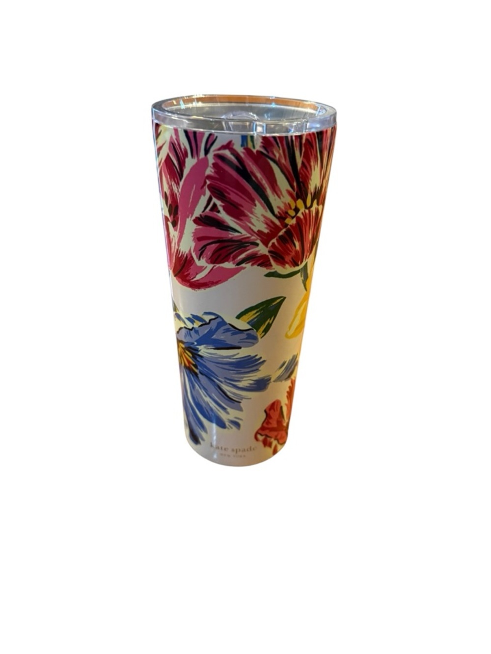 kate spade Pink Blue Yellow Floral Travel Tumbler